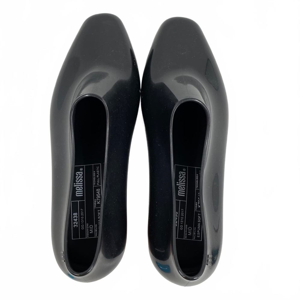 Melissa Black Rubber Heeled Booties | Women’s Size 5